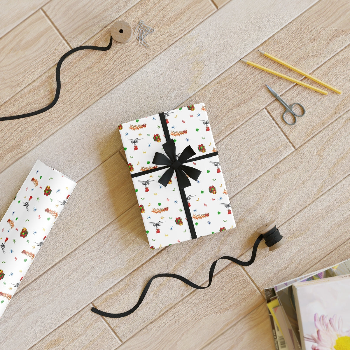 Gift Wrapping Paper Rolls, 1pc